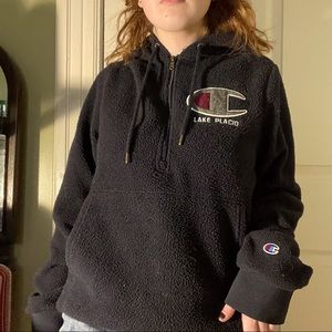 Navy Sherpa Lake Placid x Champion Jacket